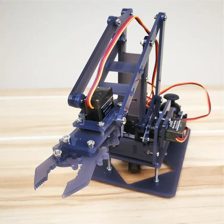 SG90 4 DOF Unassembled Acrylic Mechanical Robot Manipulator Claw for Arduino, UNO Programmable DIY Robot Arm Starter Kit