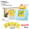 Talking Flashcard Learning Machine for Kids Preschool Audio Flashcards USB Rechargeable 112 Cards (English/Spanish/Arabic)