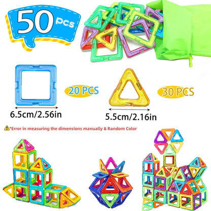 Big Magnetic Building Blocks 3D STEM Educational Constructor Set