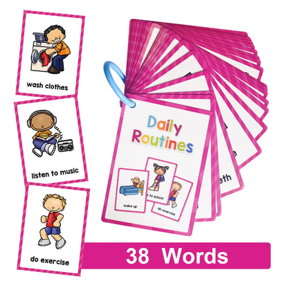 Montessori English Words Learning Flashcards – Early Educational Cards for Kids and Classroom Use