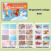 DIY 3D Animal Jigsaw Puzzle Sticker Kit - Self-Adhesive Paper Collage Art, Educational Craft for Kids (1 or 2-Pack)