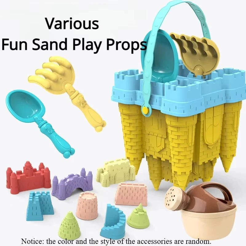 Beach Castle Bucket Sand Play Set With Scoop — Summer Sand Toy For Kids