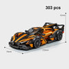 MOC Speed Racing Car Building Blocks Set — Small Studded Sports Car Garage Toy