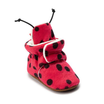 Meckior Newborn Baby Boy & Girl Soft Fleece Booties – Winter Ankle Crib Slippers, Toddler First Walkers