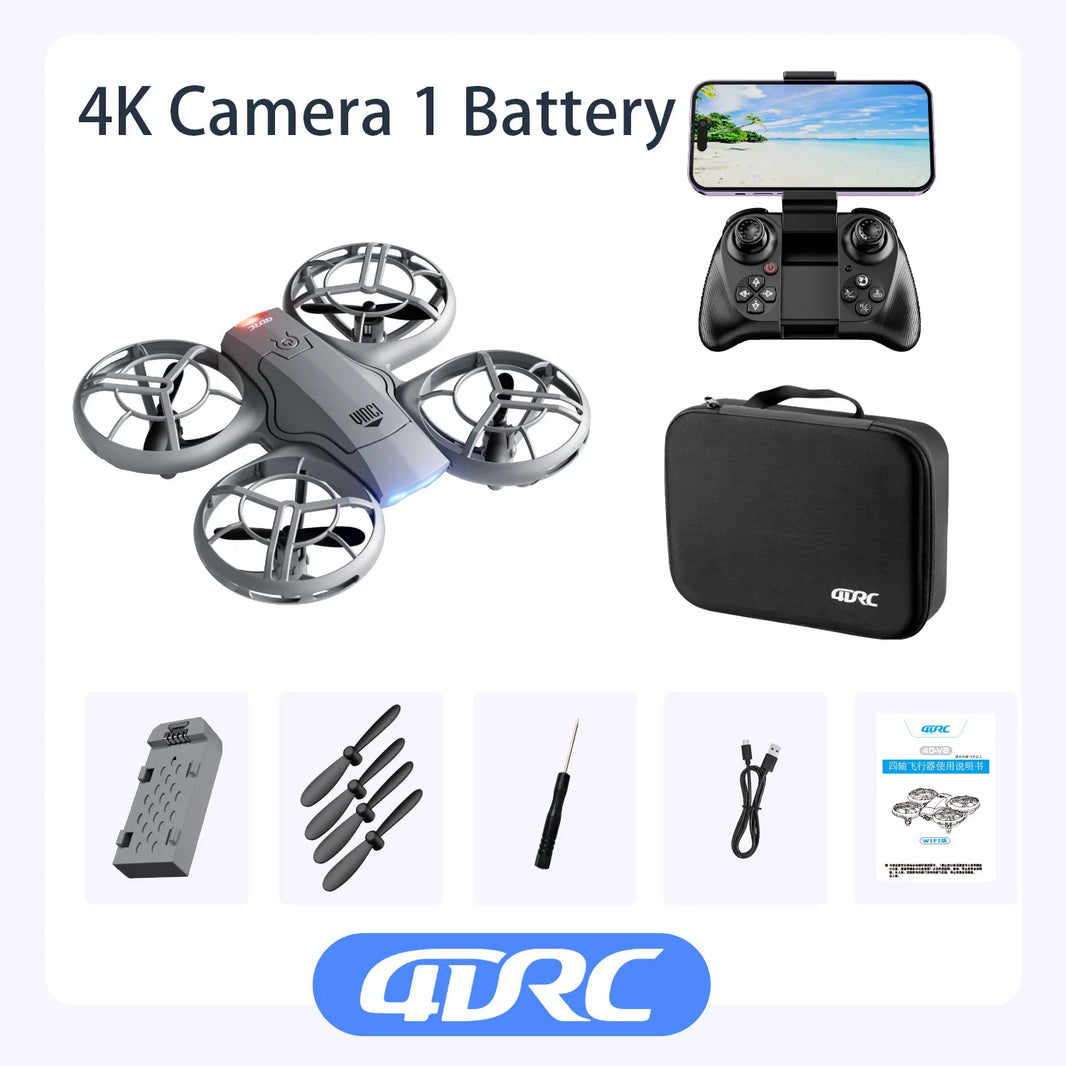 V8 Mini Drone with 4K and 1080P Wide-Angle Camera and WiFi FPV
