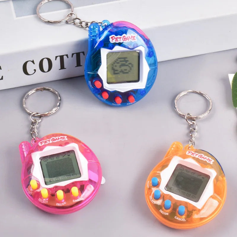 Transparent Electronic Pet Toy, 168 Pets in One Virtual Cyber Digital Toy, Nostalgic Pixel Play for Kids