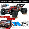 1:16 Brushless RC Drift Car with 80km/h Speed and LED Lights 4WD