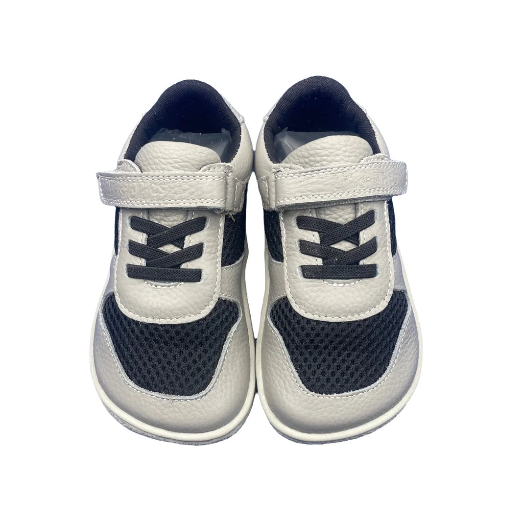 Tipsietoes Spring Genuine Leather Shoes – Lightweight Minimalist Barefoot Sneakers for Girls & Boys with Elastic Strap