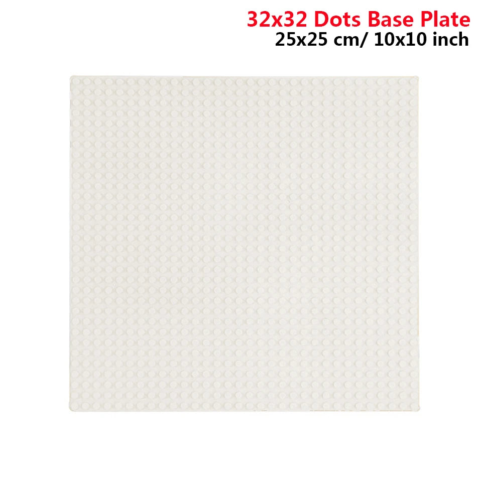 32x32 and 32x16 Dots Classic Building Blocks Base Plates – MOC DIY Small Bricks for City Figures and Kids Toys