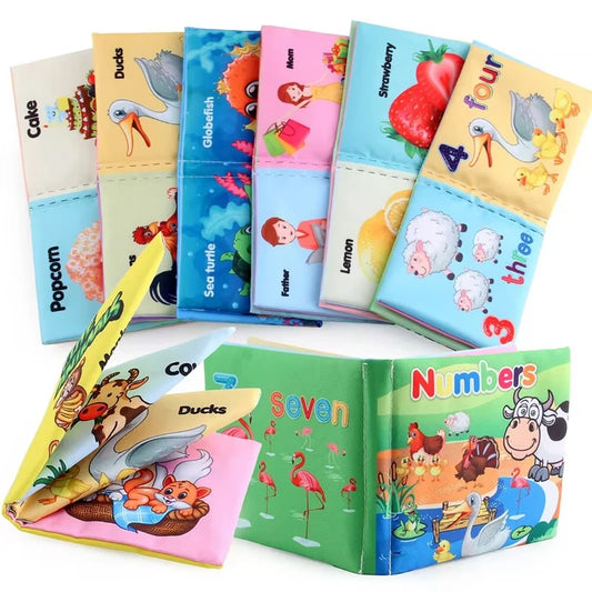 Baby Cloth Book for 0–12 Months – Soft Learning Toy for Early Cognitive Development
