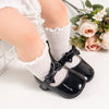 Princess Baby Girl First Walker Shoes – Soft-Soled Non-Slip Newborn to 18 Months, Leather Upper