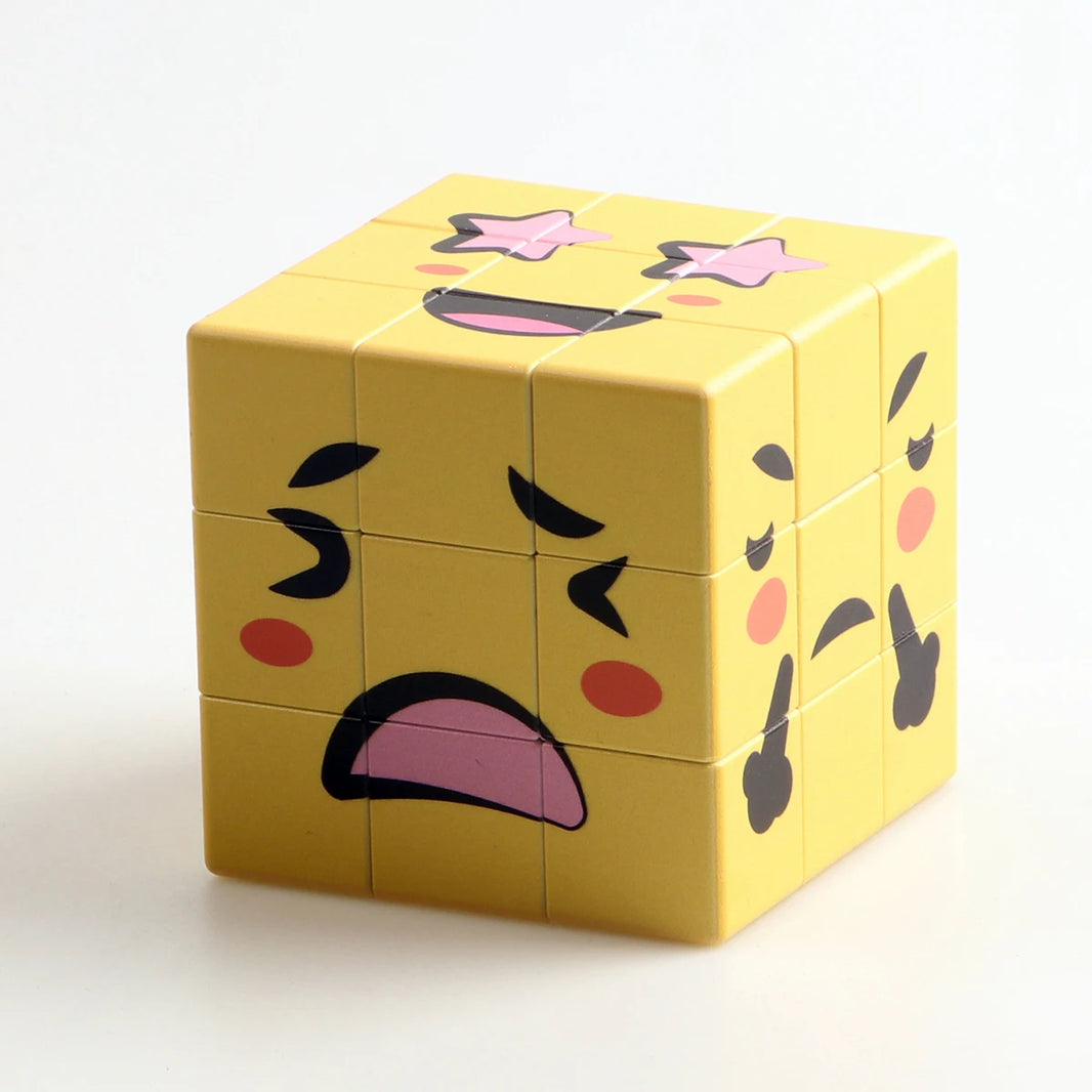 Magic Cube 3x3x3, Cartoon Alien Dollar Graffiti UV, Fun Stress Relief Puzzle, Professional Smooth Speed Game, Children's Toy Gift