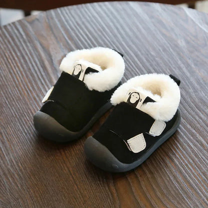 Infant Toddler Boots Winter Warm Plush Baby Girls Boys Snow Boots Non-Slip Comfortable Soft Bottom Kids Shoes