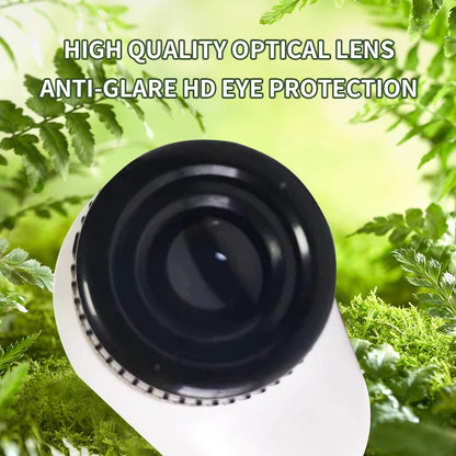 Handheld Microscope Kit for Kids – 60x 120x with LED Light for Home and School