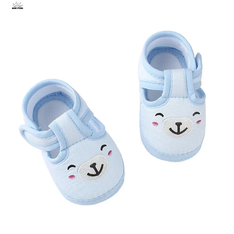 Newborn Cartoon Baby Shoes – Soft Sole First Walkers for Boys & Girls, Spring Autumn Toddler Shoes