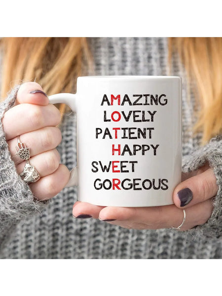 Funny 'Definition of Mother' Coffee Mug for Mom - 11 oz (320 ml) Ceramic Gift from Kids for Mother's Day, Birthday & Christmas
