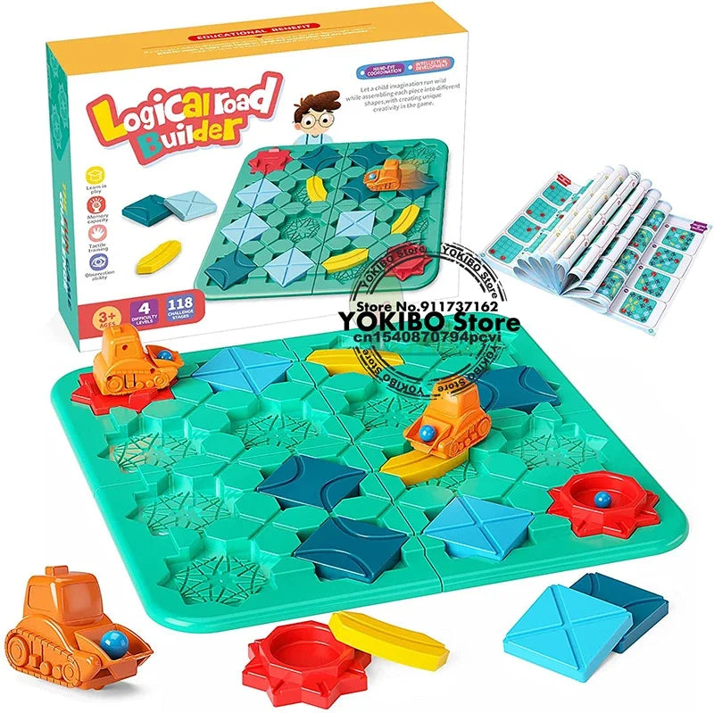 Pig Board Game, Little Red Riding Hood Smart Hide & Seek, Board Game with Solution, Skill-Building Puzzle Toy, Children Gift