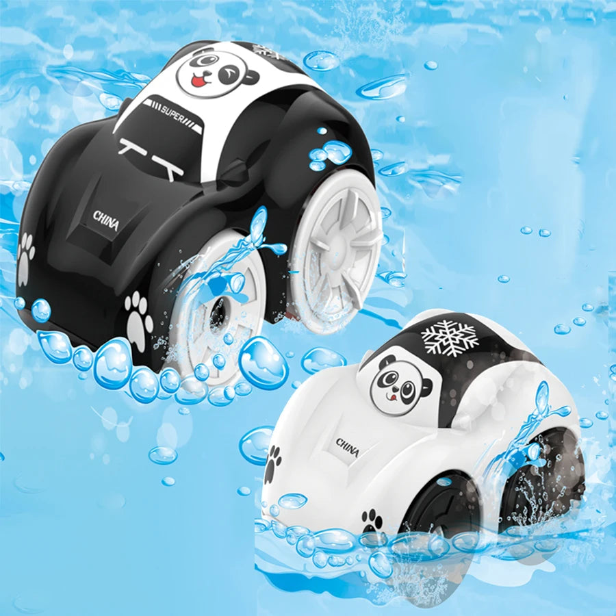 Children’s Clockwork Bath Toy – Floating ABS Cartoon Amphibious Car