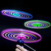 Glowing UFO Flying Saucer Toy with 5 LEDs — Pull-String Flying Disc for Kids & Outdoor Glow Parties