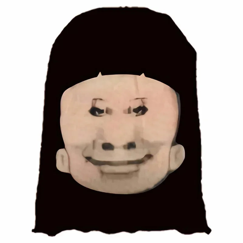 3D Seamless Kids Face Mask – Funny Celebrity Printed Ice Silk Sunscreen Head Scarf, Full-Face Neck Gaiter for Halloween Cosplay & Outdoor Sports (1-Pack)