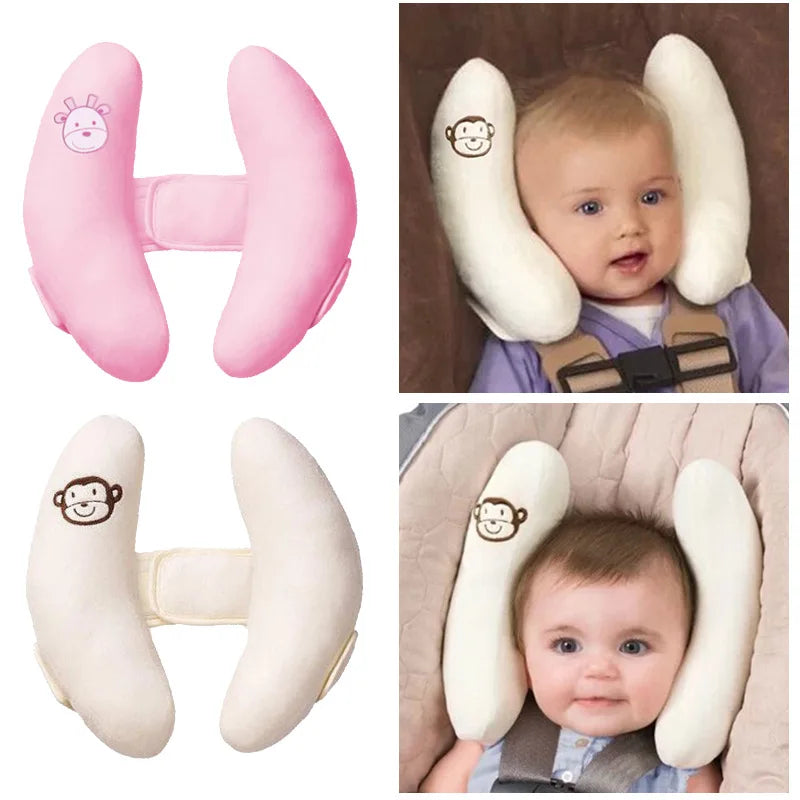 Infant Car Seat Head Support Pillow – Adjustable Neck Cushion for Baby Stroller and Sleeping Comfort