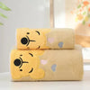 Winnie Bear Cartoon Bath Towel – Soft Coral Velvet Towel for Kids 35x75cm / 70x140cm