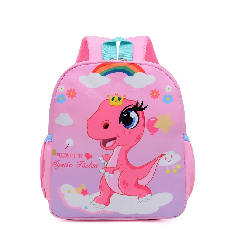 New Kids Cartoon Dinosaur Backpack School Bag, Cute Printed Kindergarten Primary School Bookbag for Boys and Girls - Kidzy Market