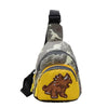 Kids Dinosaur Waist Bag High Capacity Crossbody Chest Pouch Zipper Travel Bag for Boys & Girls