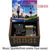 Anime Your Name Sparkle Music Box Cute Musical Gift for Friends Fans Family Birthday Party Present