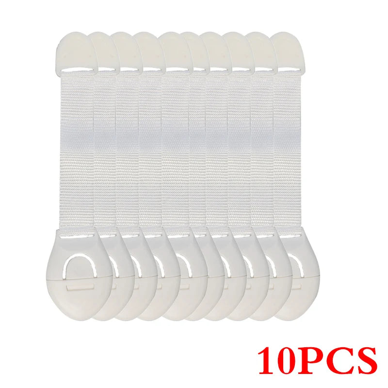 10Pcs/Lot Child Lock Protection of Children Locking Doors for Children's Safety Kids Safety Plastic Protection Safety Lock