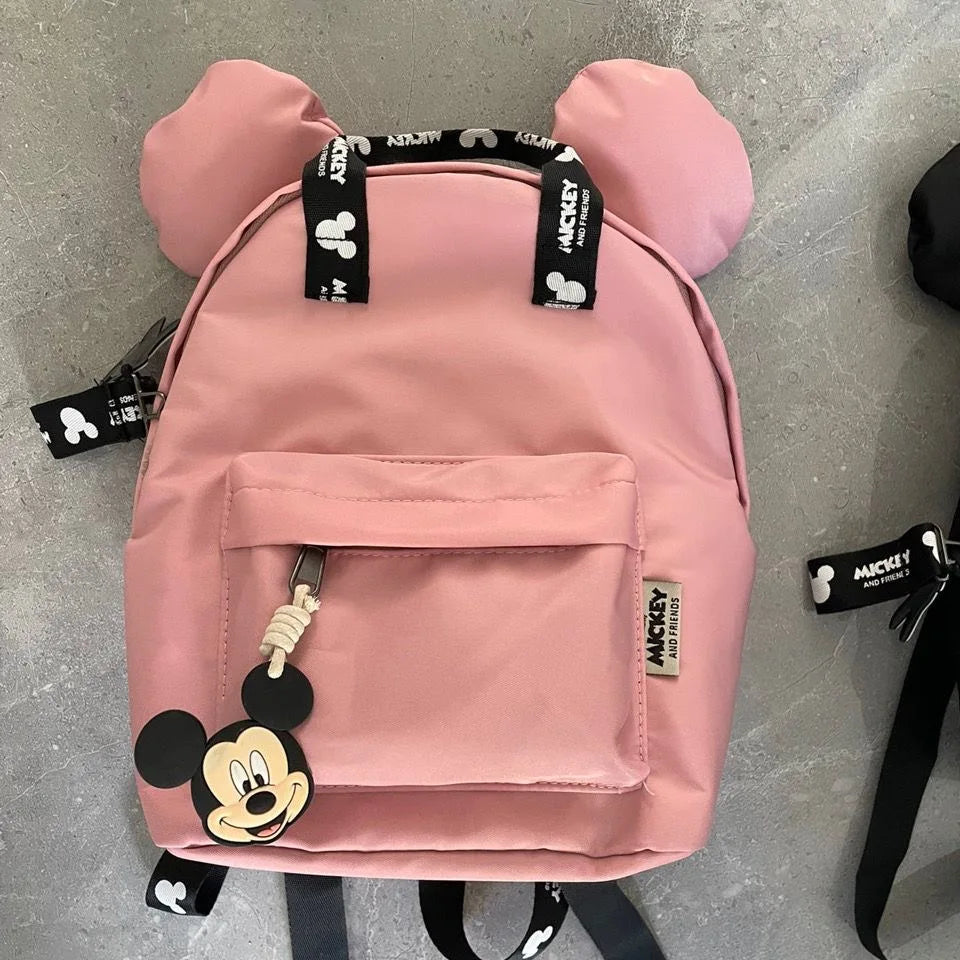 Disney Cartoon Mickey Mouse Kids Backpack – Mini Schoolbag, Cute Shoulder Bag for Girls & Boys, 26x19x11 cm - Kidzy Market