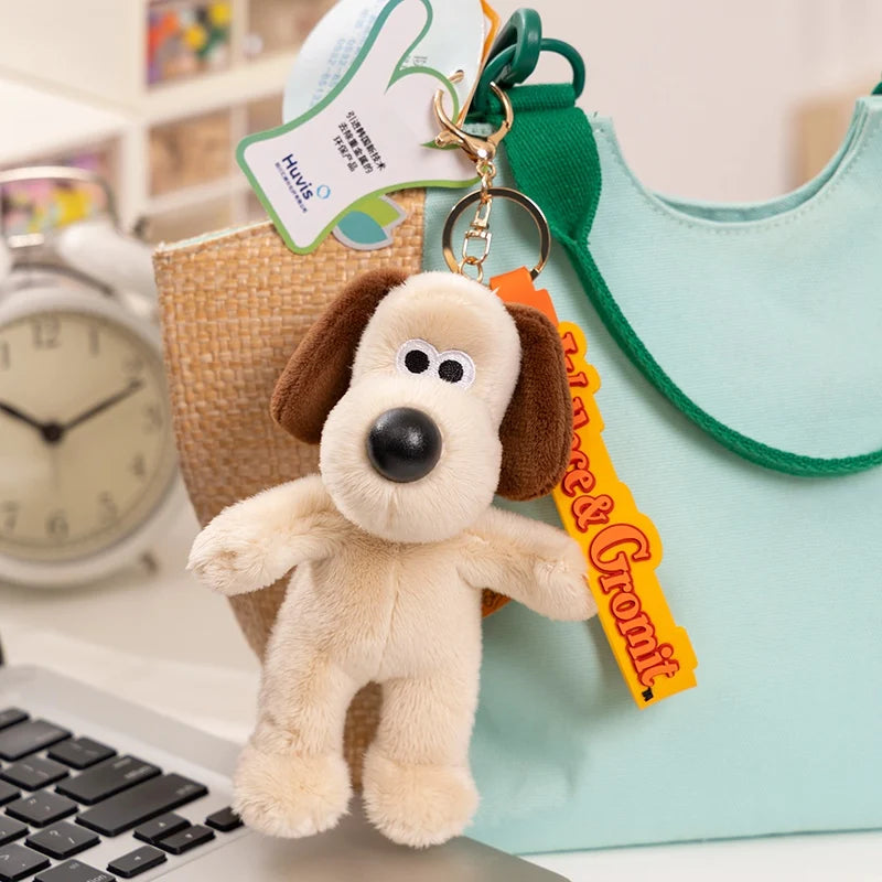 Cute Dog Plush Pendant Keychain, Bag and Car Accessory Gift for Children
