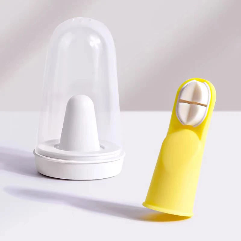Baby Finger Sleeve Silicone Soft Toothbrush, Thumb Sleeve Teeth & Tongue Cleaning Tool for Babies, New 2025