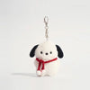Sanrio Pochacco Plush Doll Keychain, Kawaii Anime Pendant for Girls Birthday Gift