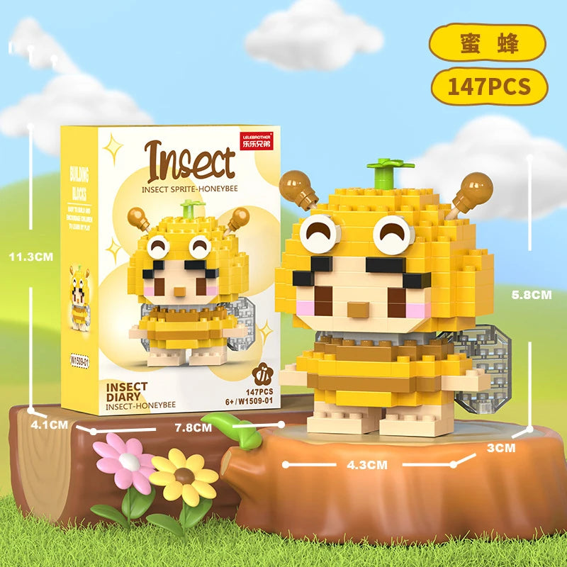 Adults Animals Micro Particle Building Blocks – Dog and Cat Mini Bricks Toy for Kids Ages 6 to 12