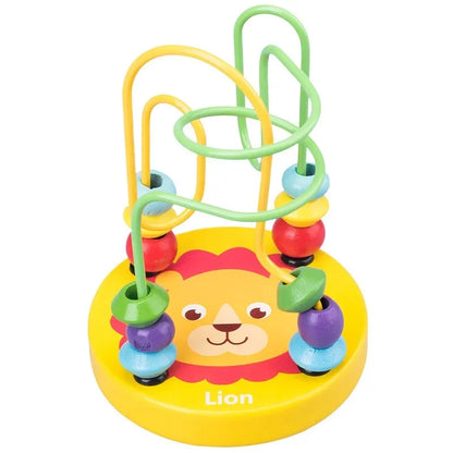 Educational Rainbow Tower Four Column Shape Twist Baby Toy