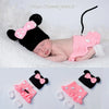 Baby Boy & Girl 3-Pack Minnie Knitted Handmade Photography Props – Newborn 0-3M Baby Clothing Costumes