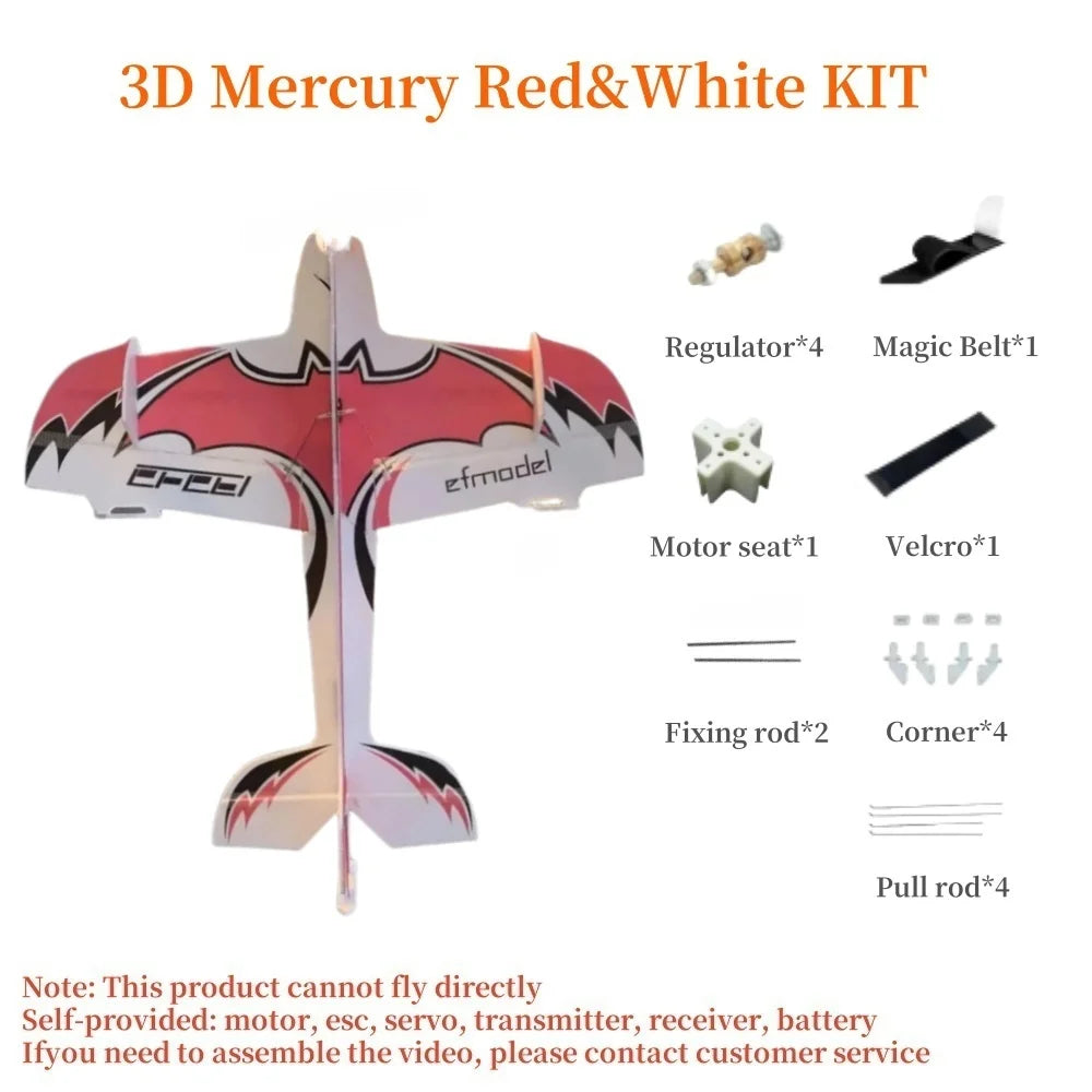 3D Mercury Fixed-Wing Aerobatic Magic Board RC Airplane DIY Kit