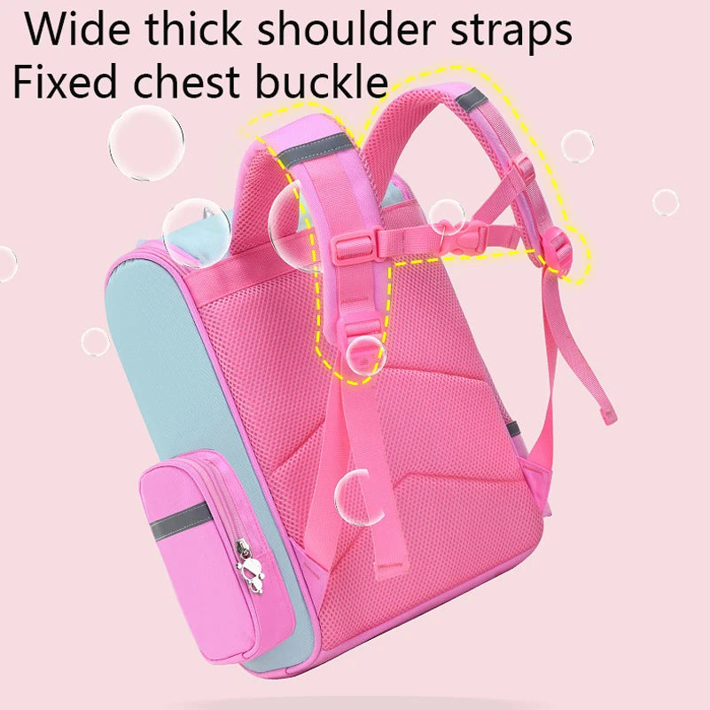 Unicorn Kid Backpack for Girls – Rainbow Eyes Bookbag, Teen School Bag for Traveling, Waterproof Mochilas - Kidzy Market