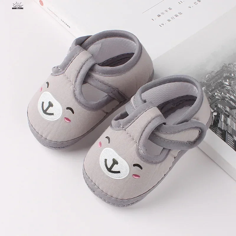 Newborn Cartoon Baby Shoes – Soft Sole First Walkers for Boys & Girls, Spring Autumn Toddler Shoes