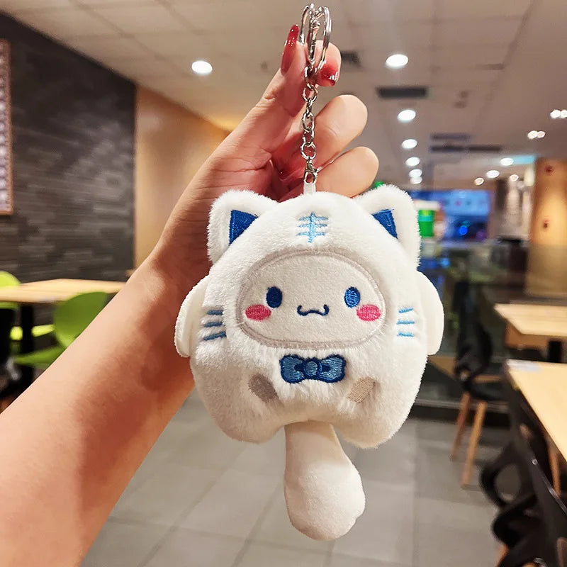 Sanrio Plush Doll Keychain – Melody, Cinnamoroll, Pochacco Bag Pendant for Kids and Girls