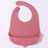 1-Piece Silicone Baby Bib – Waterproof Solid Feeding Bib for Toddlers, Boys & Girls, Saliva-Proof Lunch Apron - Kidzy Market