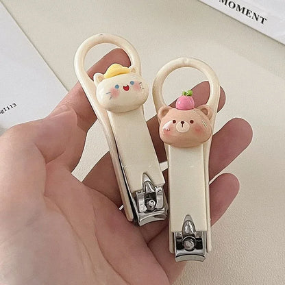 Baby Cute Cartoon Animal Bear Nail Clippers – Portable Nail Scissors, Clippers, Beauty Trimmer Care Accessories for Kids & Girls