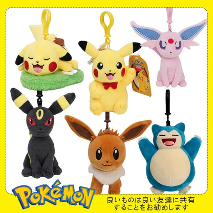 Pokemon Pikachu Mew Squirtle Charmander Plush Toy Keychain – Kawaii School Bag and Backpack Pendant