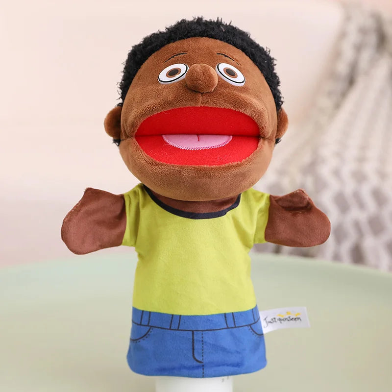 28-33cm Kids Plush Finger and Hand Puppets, Role Play Bedtime Story Toys for Boys and Girls