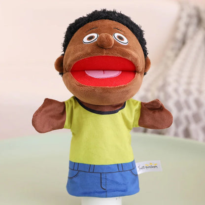 28-33cm Kids Plush Finger and Hand Puppets, Role Play Bedtime Story Toys for Boys and Girls