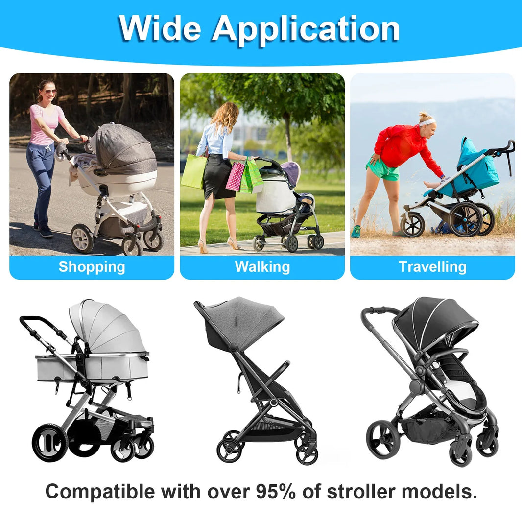 Universal Stroller Board with Removable Seat 2-in-1 Sit-Stand Glider Compatible with Most Strollers