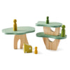 Montessori Wooden Stacking Toys for Baby - Forest House Blocks Sensory Educational Gift