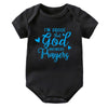 “I’m Proof God Answers Prayers” – Christian Newborn Baby Bodysuit, Short-Sleeve Infant Jumpsuit, Cute Summer Outfit & Holiday Gift