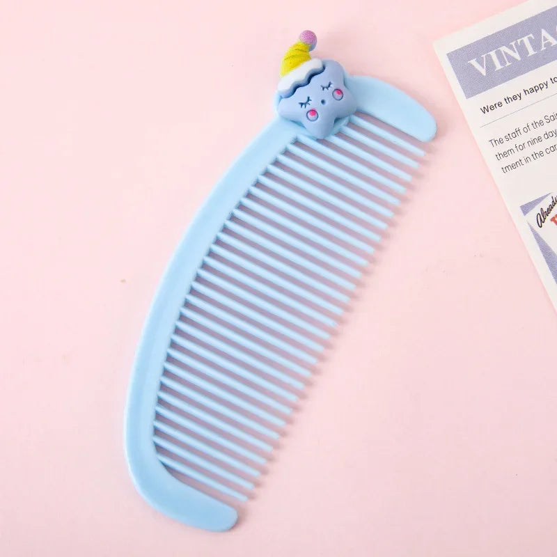 Cartoon Mini Crescent Comb - Cute Children’s Small Comb for Students - Portable Plastic Hairdressing Comb - Small Gift